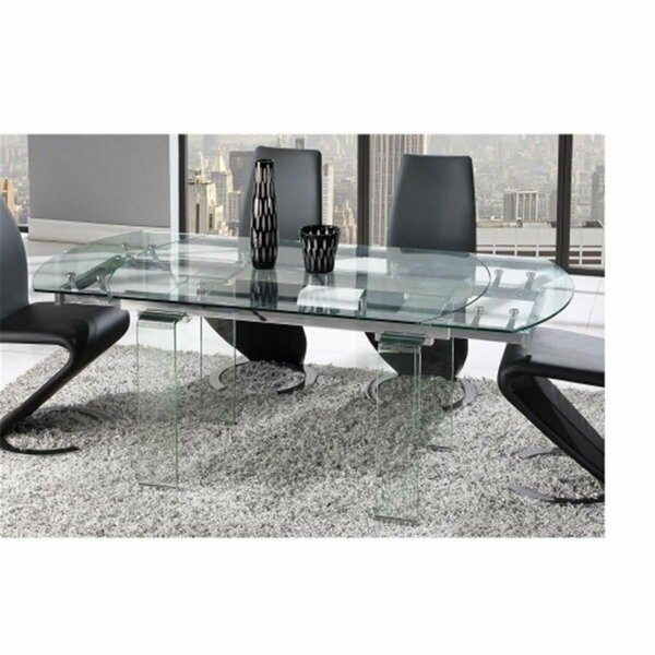 Global Furniture Usa Dining Table Glass- Clear - 30 x 36 in. D2160DT